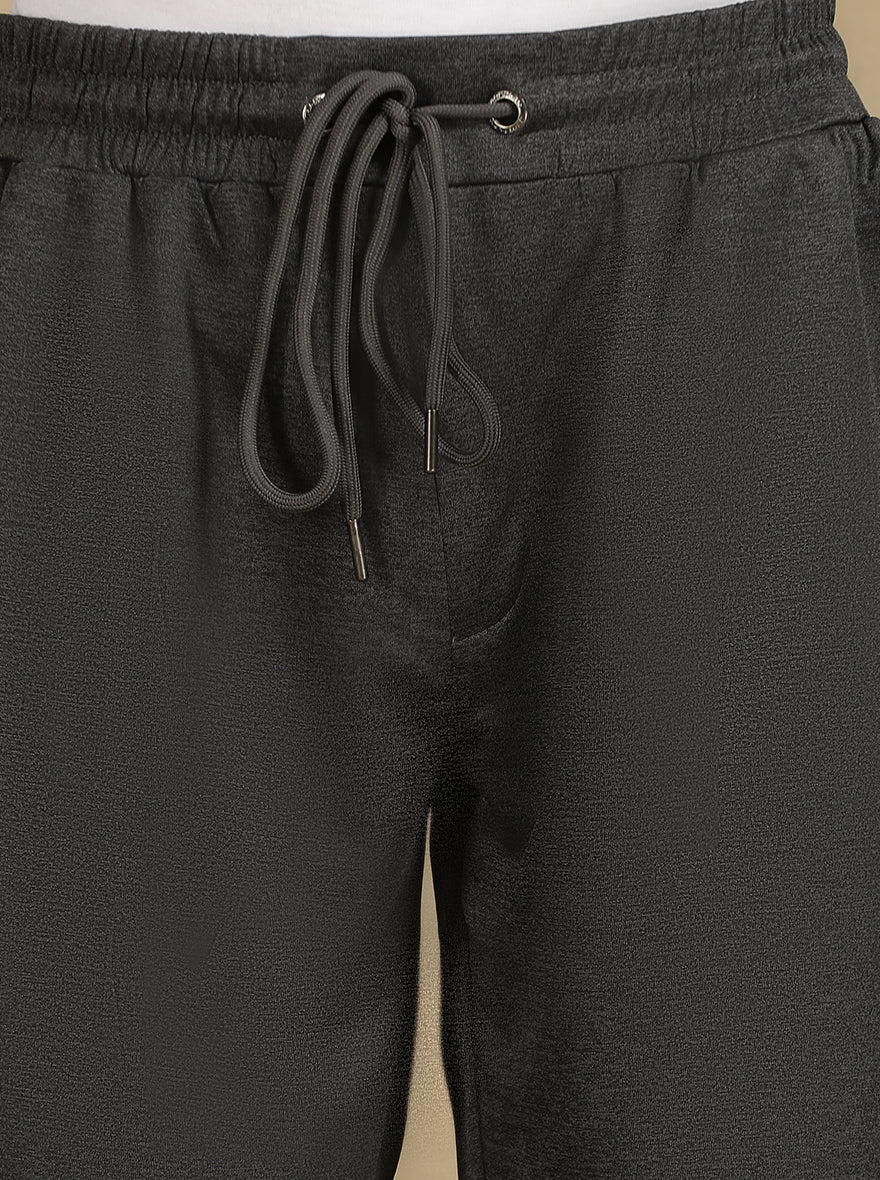 Dark Grey Solid Slim Fit Shorts | Jade Play