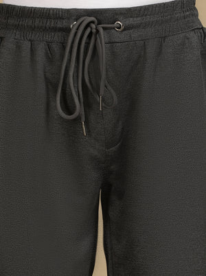 Dark Grey Solid Slim Fit Shorts | Jade Play