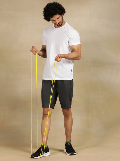 Dark Grey Solid Slim Fit Shorts | Jade Play