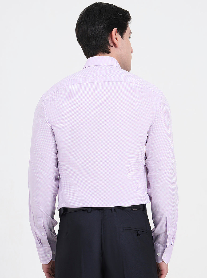 Light Purple Solid Regular Fit Formal Shirt | JadeBlue