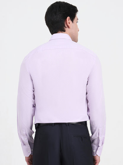 Light Purple Solid Regular Fit Formal Shirt | JadeBlue