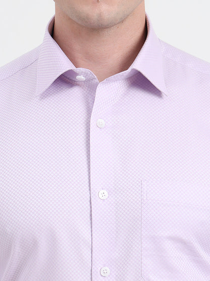 Light Purple Solid Regular Fit Formal Shirt | JadeBlue