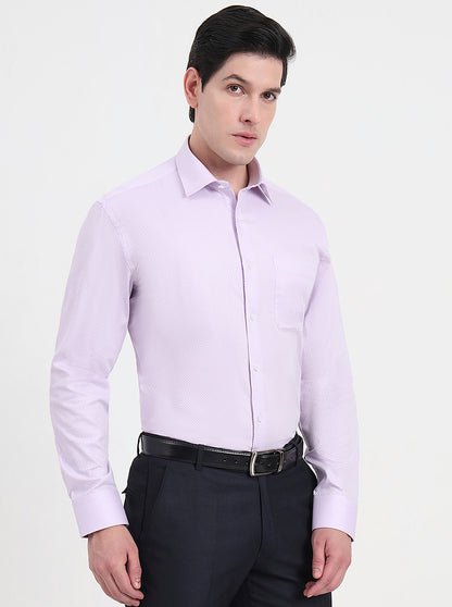 Light Purple Solid Regular Fit Formal Shirt | JadeBlue