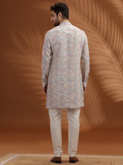 White Printed  Kurta | TULA