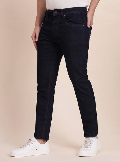 Raw Blue Washed Slim Fit Jeans | JadeBlue