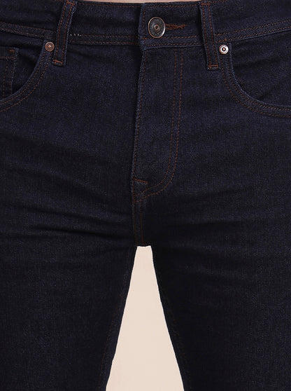 Raw Blue Washed Slim Fit Jeans | JadeBlue