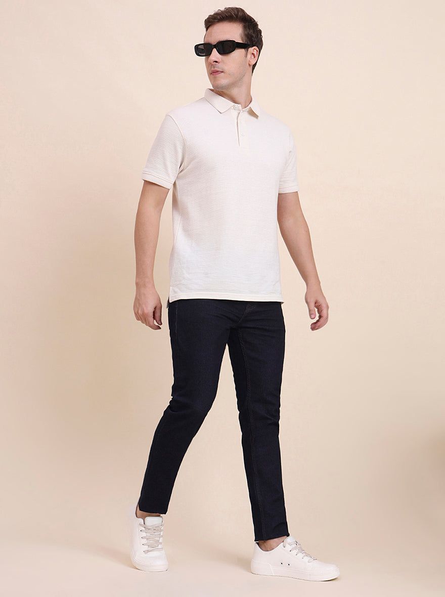 Raw Blue Washed Slim Fit Jeans | JadeBlue