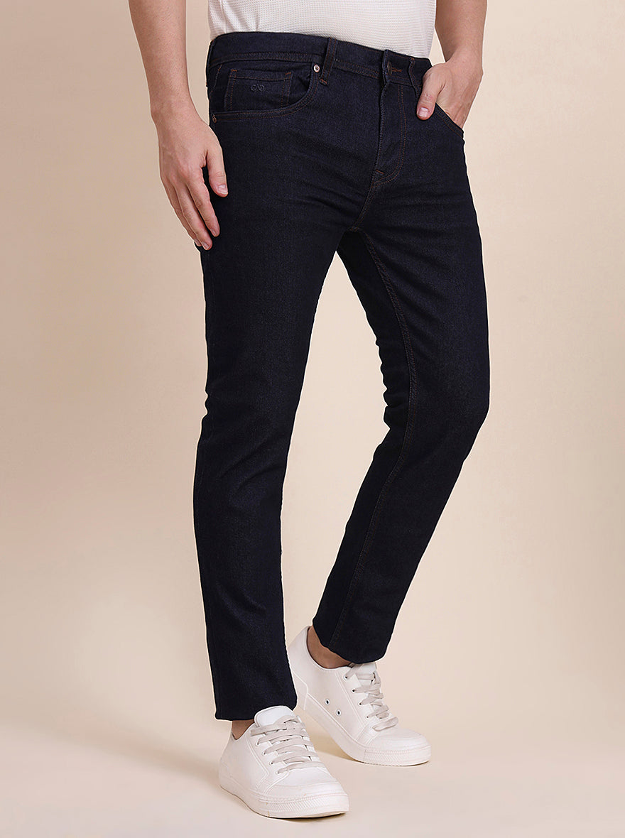 Raw Blue Washed Slim Fit Jeans | JadeBlue