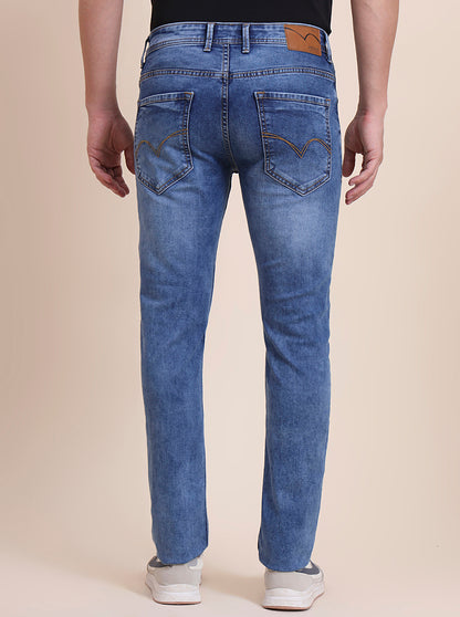 Light Blue Washed Slim Fit Jeans | JadeBlue