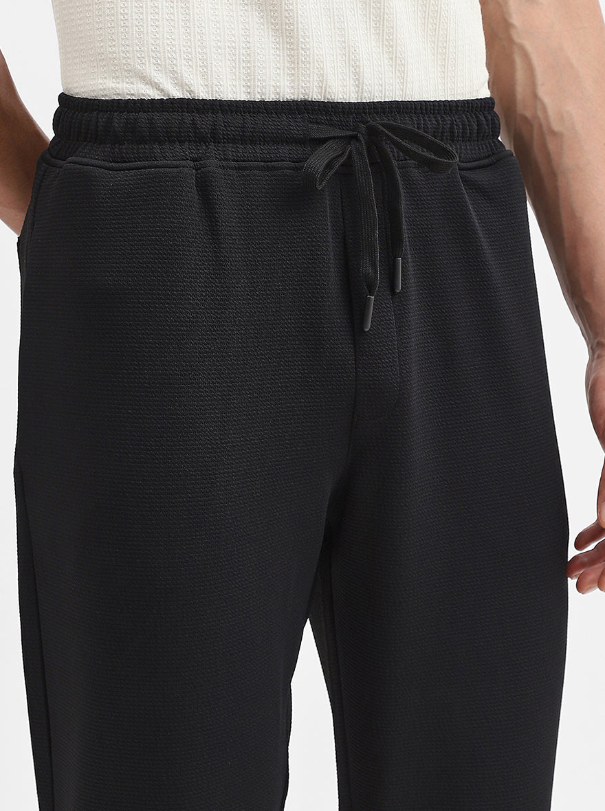 Blue Solid Slim Fit Track Pant | JadeBlue