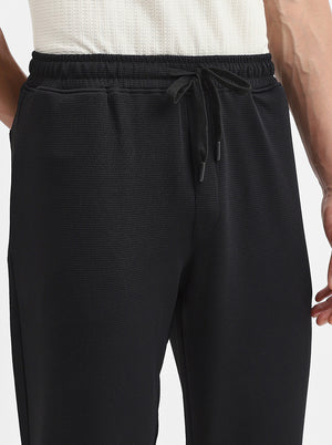Blue Solid Slim Fit Track Pant | JadeBlue