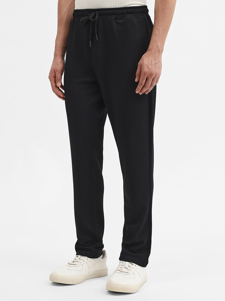 Blue Solid Slim Fit Track Pant | JadeBlue