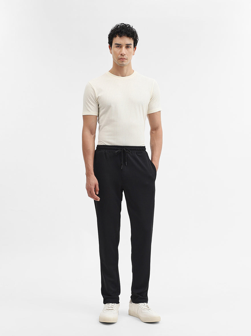 Blue Solid Slim Fit Track Pant | JadeBlue