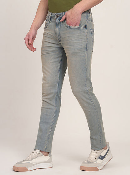 Light Blue Washed Slim Fit Jeans | JadeBlue