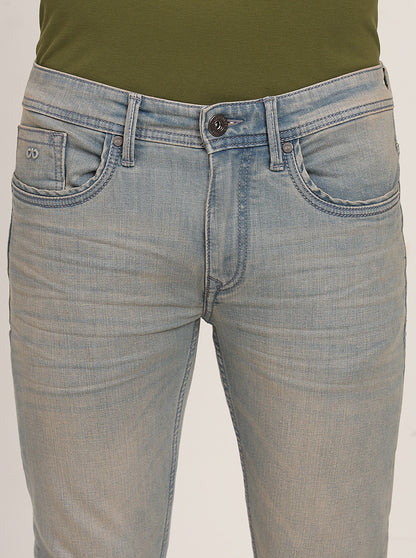 Light Blue Washed Slim Fit Jeans | JadeBlue