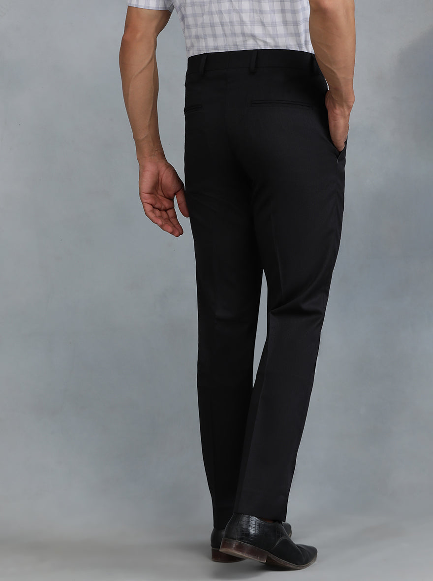 Coffee Brown Solid Super Slim Fit Formal Trouser | Greenfibre