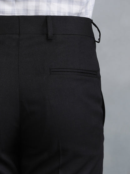 Coffee Brown Solid Super Slim Fit Formal Trouser | Greenfibre