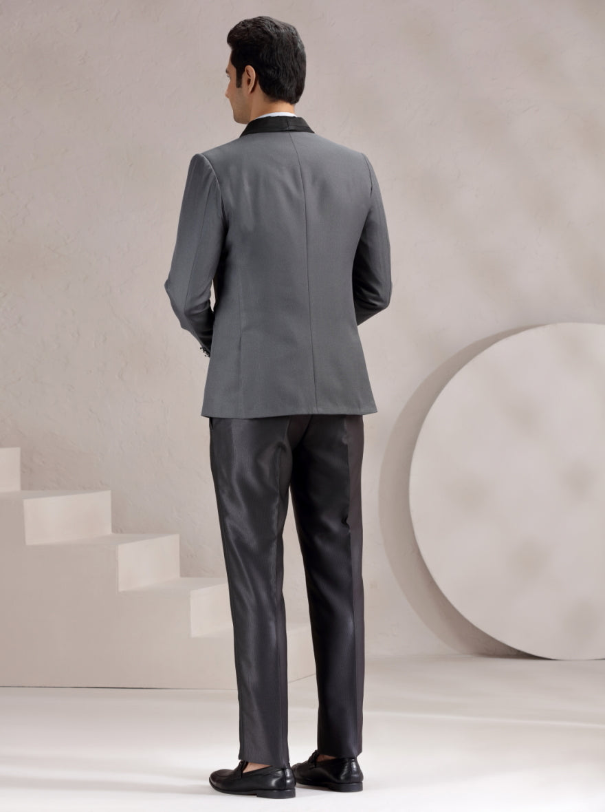 Dark Grey Solid Suit | JadeBlue