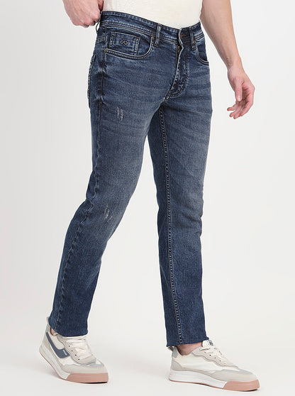 Rivera Blue Washed Slim Fit Jeans | JadeBlue