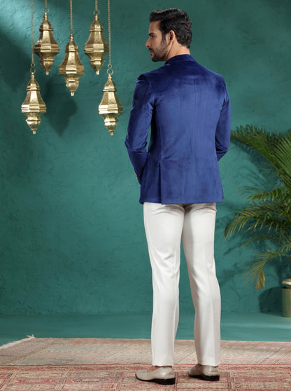 Light Blue Solid Jodhpuri Suit | JadeBlue