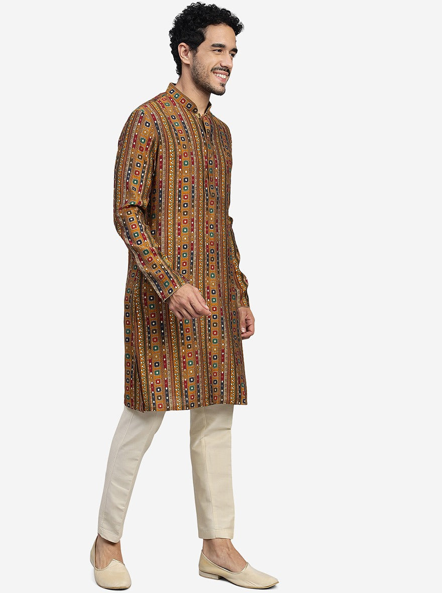 Mustard Yellow Kurta | The Kurta Company