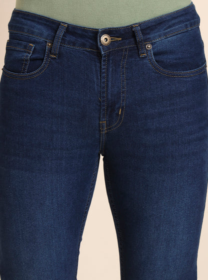 Dark Indigo Washed Narrow Fit Jeans | Greenfibre