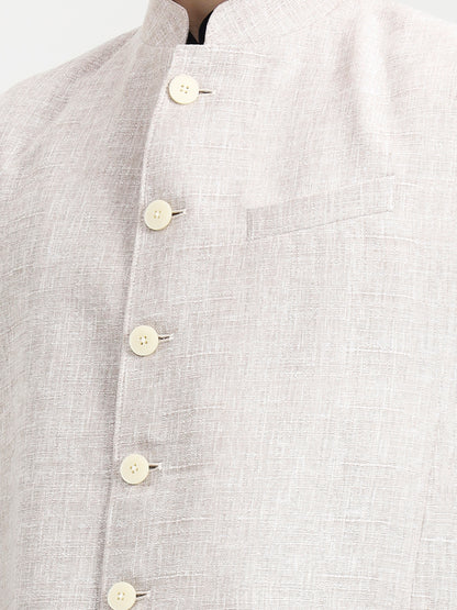 Fawn Solid  Modi Jacket | JadeBlue
