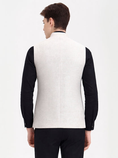 Fawn Solid  Modi Jacket | JadeBlue