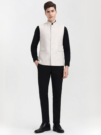 Fawn Solid  Modi Jacket | JadeBlue