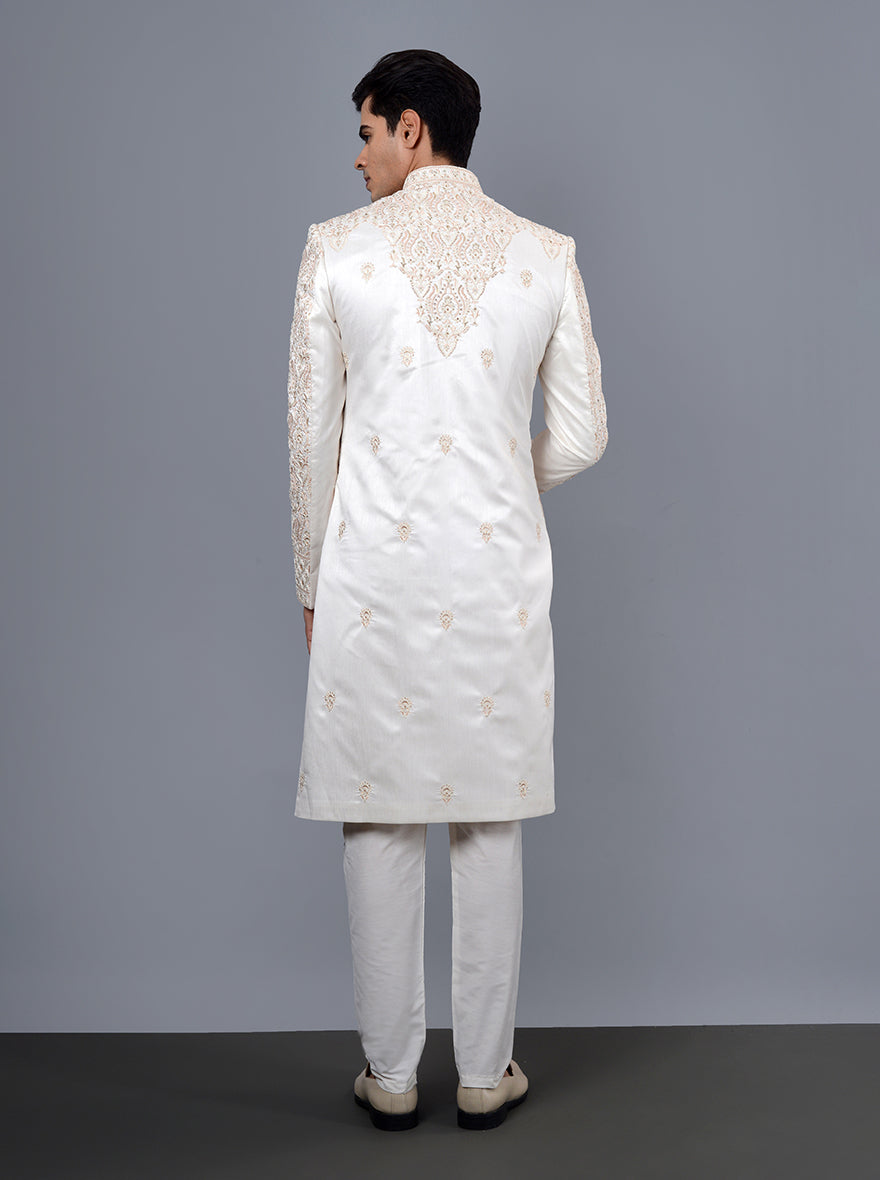 Cream Sherwani | Azania