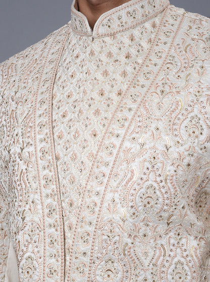 Cream Sherwani | Azania