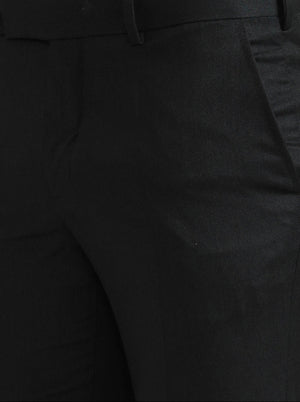 Green Solid Slim Fit Formal Trouser | Greenfibre