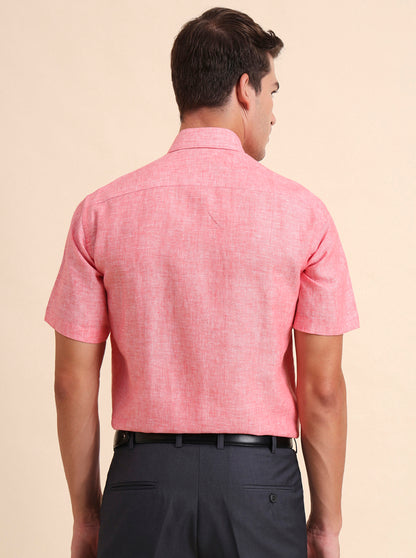 Red Solid Regular Fit Formal Shirt | JadeBlue