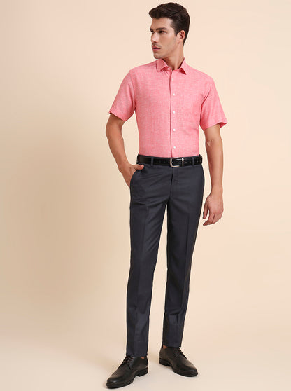 Red Solid Regular Fit Formal Shirt | JadeBlue