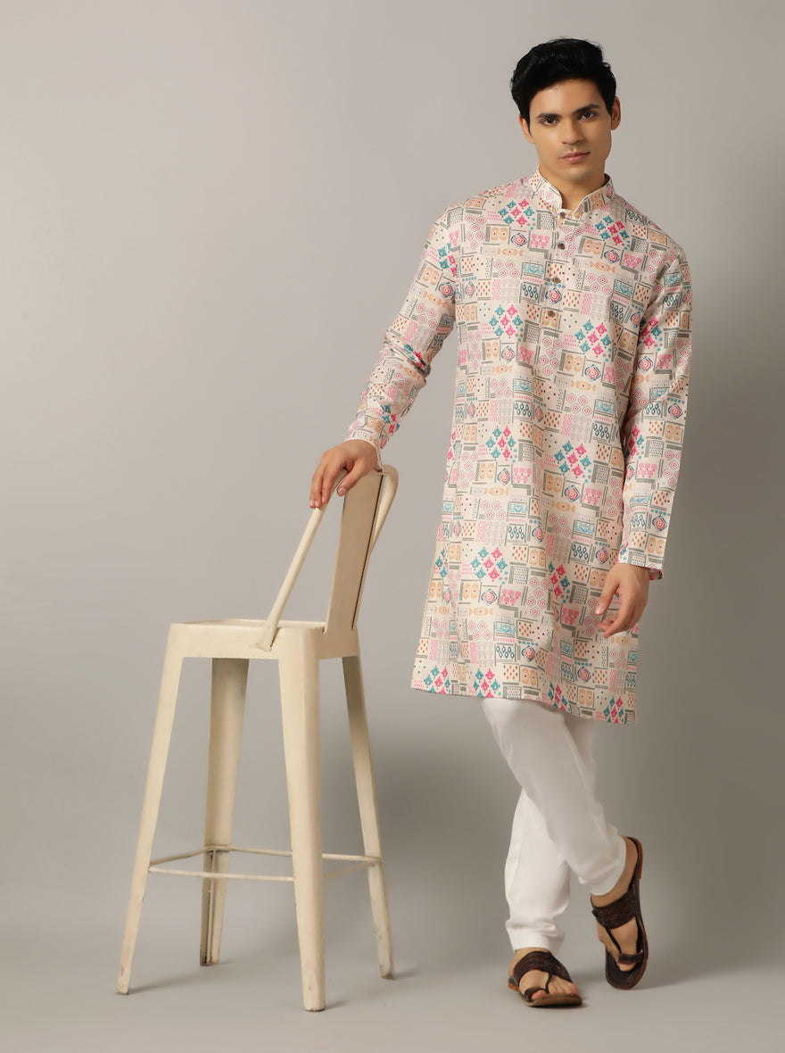 Multi Printed Kurta | The Kurta Company