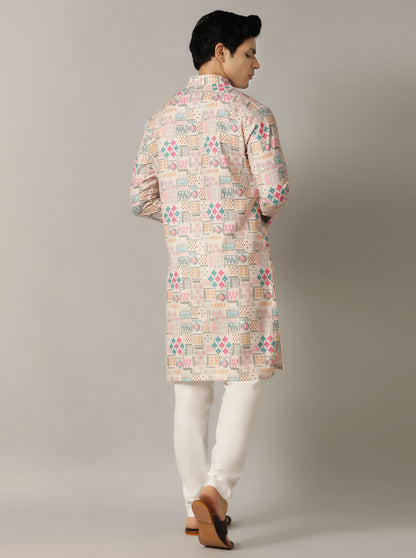 Multi Printed Kurta | The Kurta Company