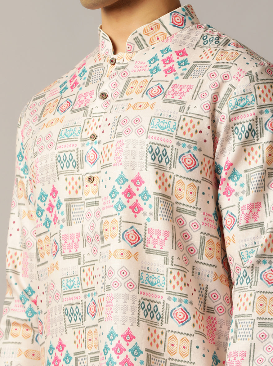 Multi Printed Kurta | The Kurta Company