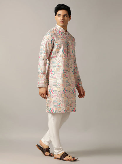 Multi Printed Kurta | The Kurta Company
