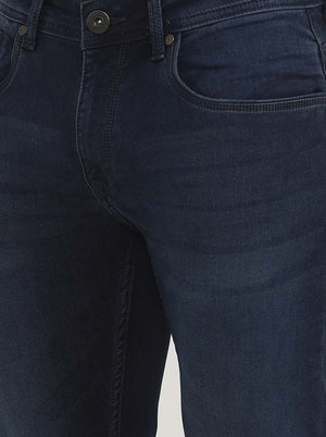 Dark Blue Washed Slim Fit Jeans | JadeBlue