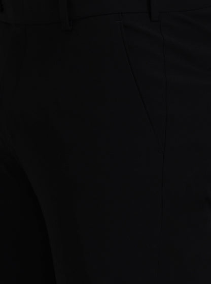 Black Solid Super Slim Fit Formal Trouser | JadeBlue Youth