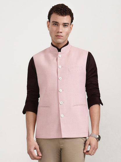 Lavender Pink Checked Modi Jacket | JadeBlue