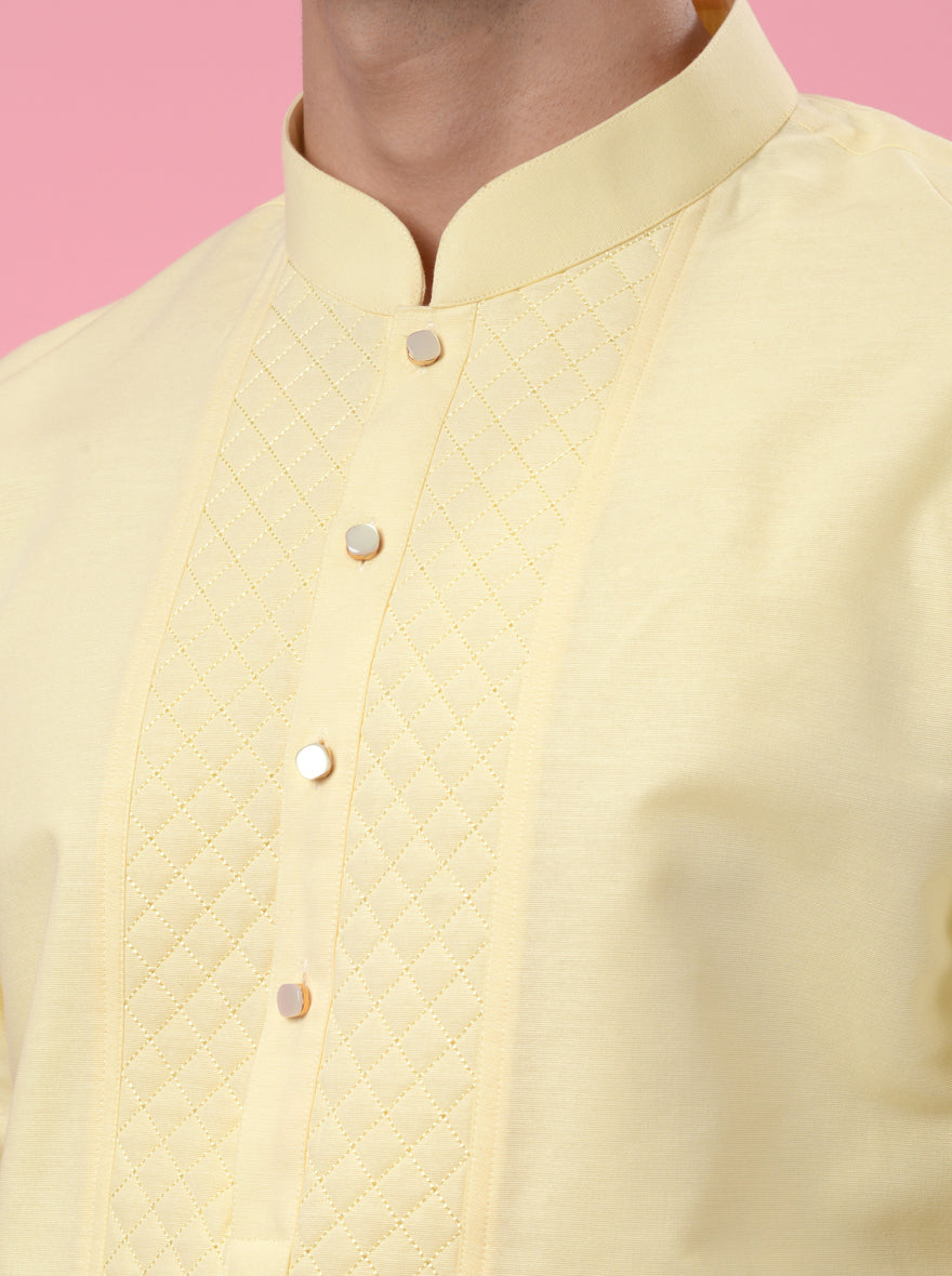 Lemon Yellow Kurta Pajama | TULA