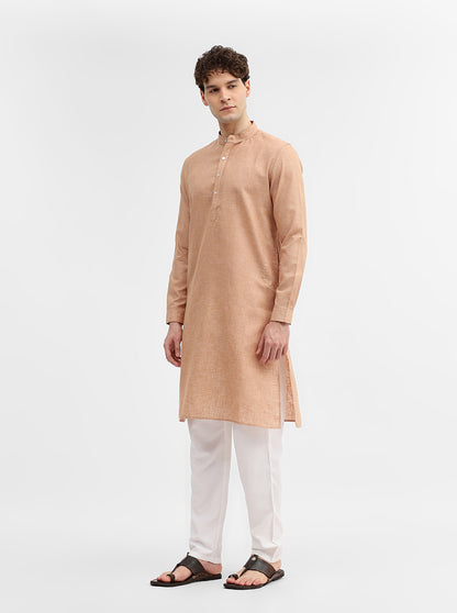 Rust Solid Modi Kurta | JadeBlue