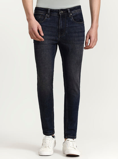 Tinted Vintage Blue Washed Rider Fit Jeans | JadeBlue