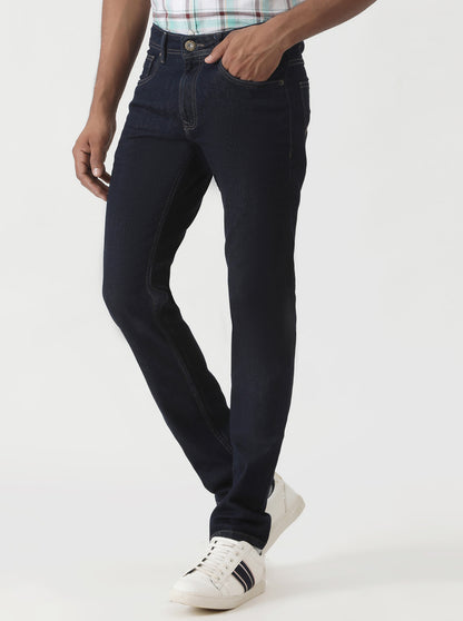 Raw Blue Washed Slim Fit Jeans | Greenfibre