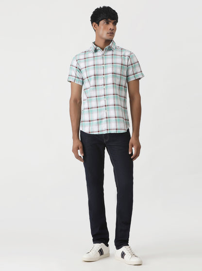 Raw Blue Washed Slim Fit Jeans | Greenfibre