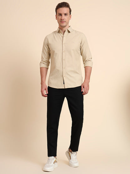 Black Solid Regular Fit Track Pant | JadeBlue