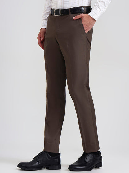 Blue & Maroon Checked Slim Fit Formal Trouser | JB Studio