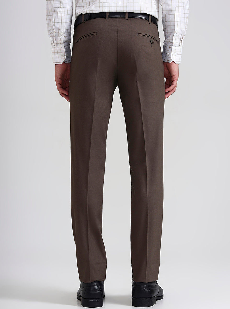 Blue & Maroon Checked Slim Fit Formal Trouser | JB Studio