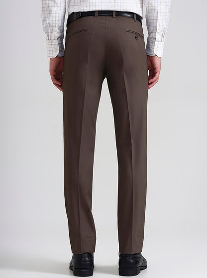 Blue & Maroon Checked Slim Fit Formal Trouser | JB Studio